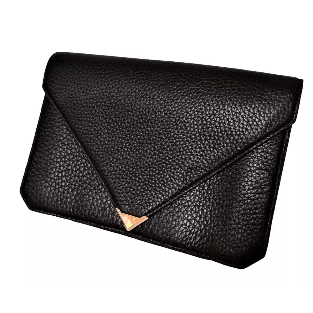 Alexander Wang Prisma Skeletal Envelope Clutch Black New w/Tags $695